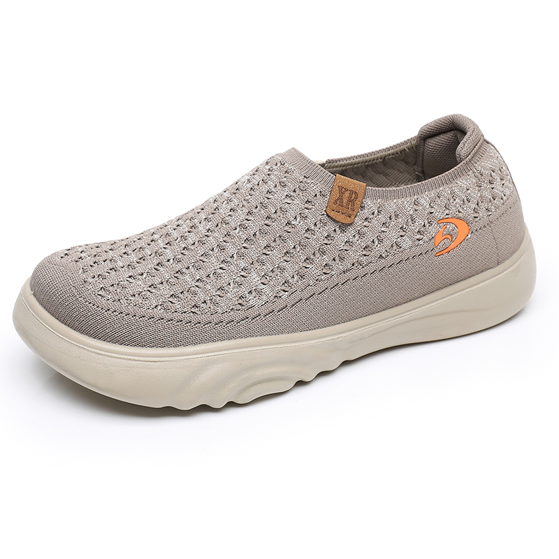 Women's Soft Orthopedic Shoes Breathable Woven Go Walking Slip On Foam Shoes Arch Support Hands Slip in Chunky Wedge