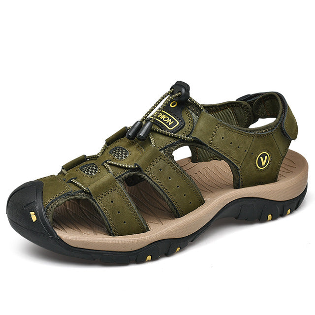 Fashion Men Sincerus Leather Sandals Summer Size Slipper