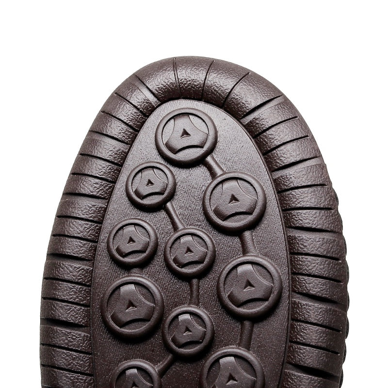 Men's Vintage Motorcycle Work Boots – Handcrafted,Waterproof,Slip-Resistant,Durable Outdoor Footwear