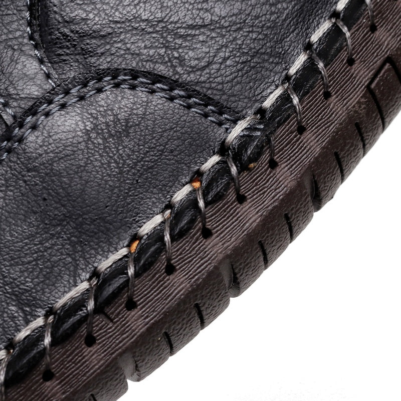 Men's Vintage Motorcycle Work Boots – Handcrafted,Waterproof,Slip-Resistant,Durable Outdoor Footwear