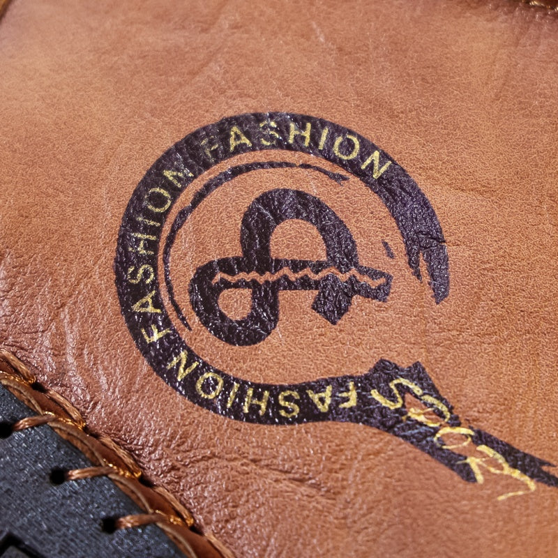 Men's Vintage Motorcycle Work Boots – Handcrafted,Waterproof,Slip-Resistant,Durable Outdoor Footwear