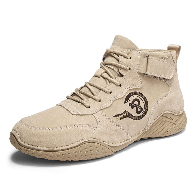 Men's Vintage Casual Outdoor Boots - Thermal Lined Work Shoes for Winter Warmth