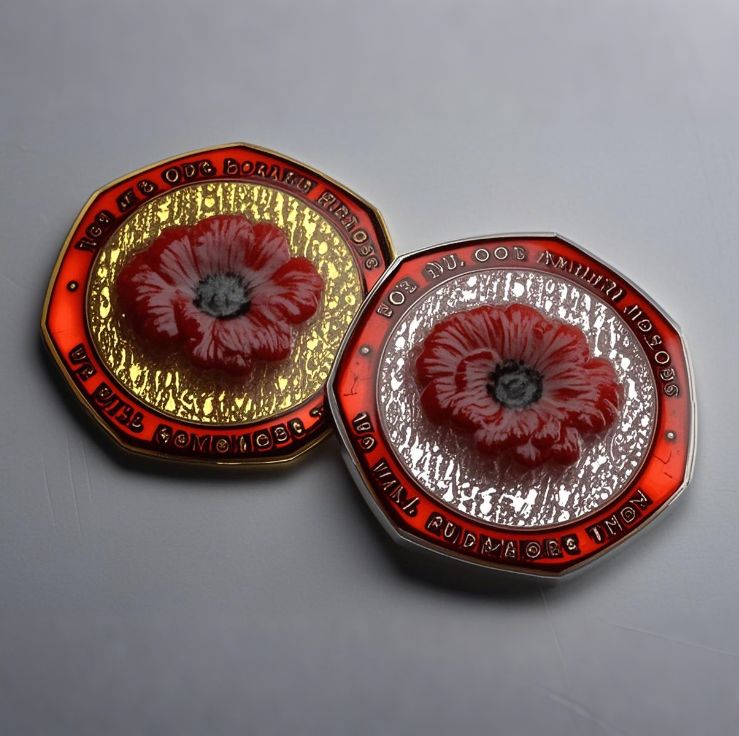 🔥Limited Edition - Red Poppy Heroes Commemorative Coins