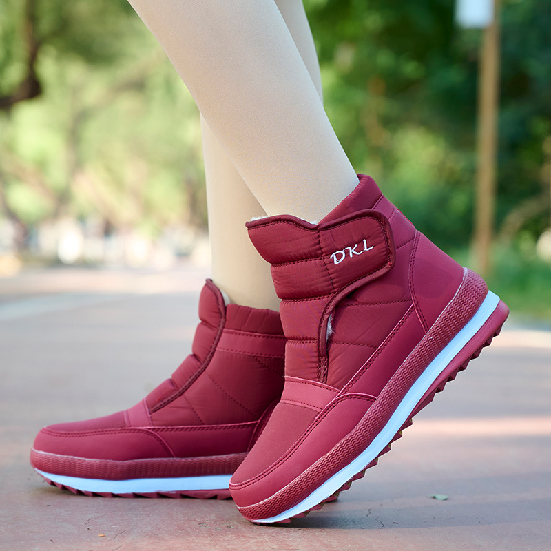 Women's Casual Velcro Winter Warm Ankle Snow Boots