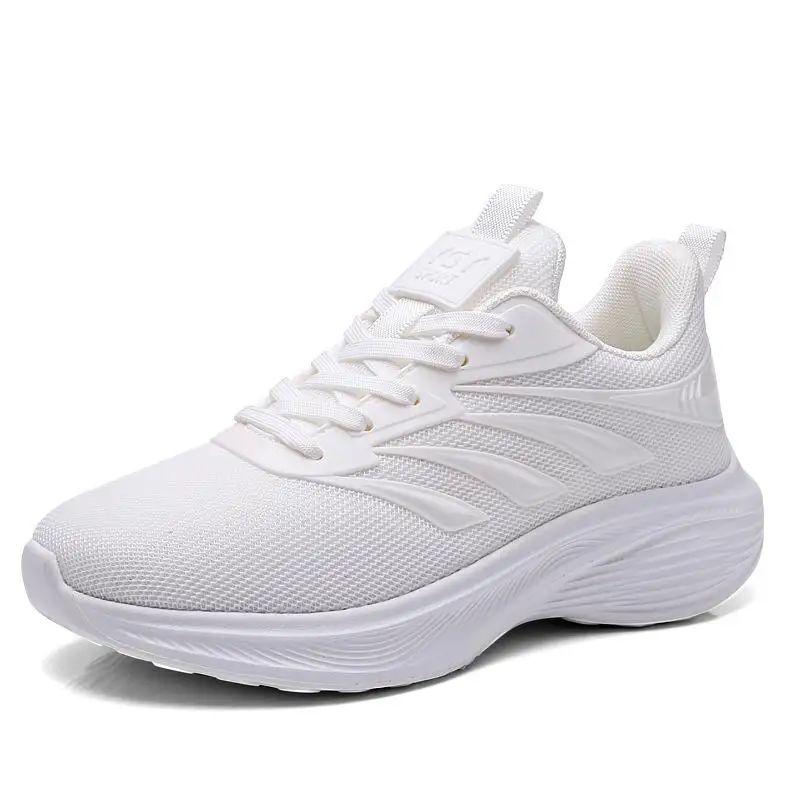 Orange Casual Shoes Women Breathable Mesh Thick Sole Sneakers Ladies Tennis Shoes Lightweight 2026 Spring Outdoors Walking Shoes