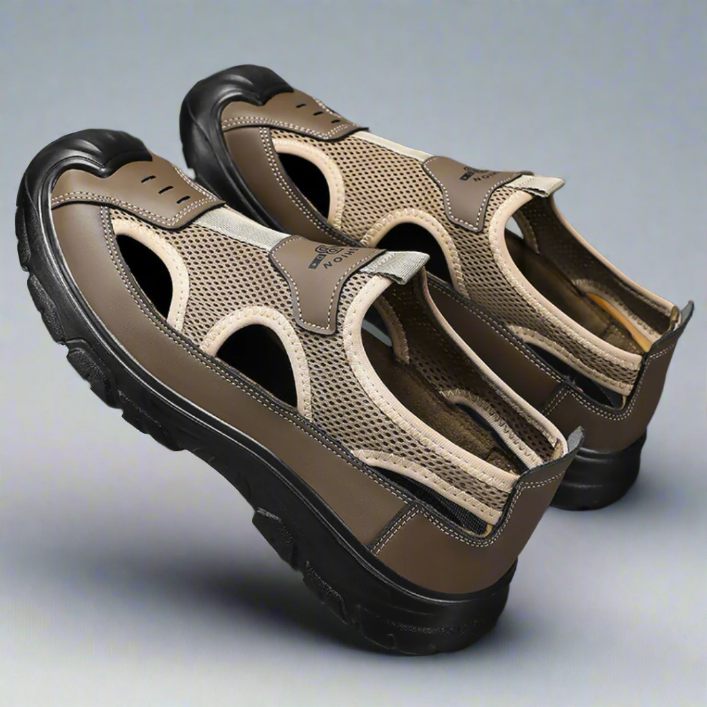 SooFeet Men Orthopedic Sandals Arch Support Breathable Lightweight Summer