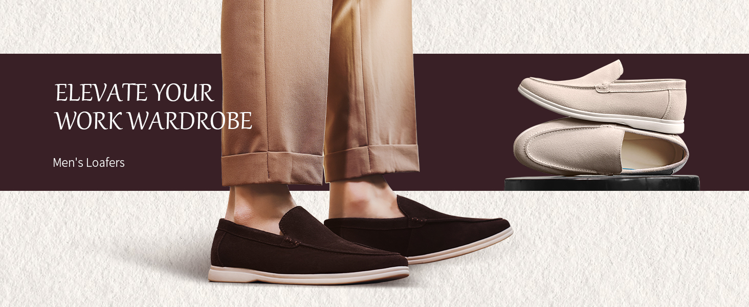 Suede Loafers for Men