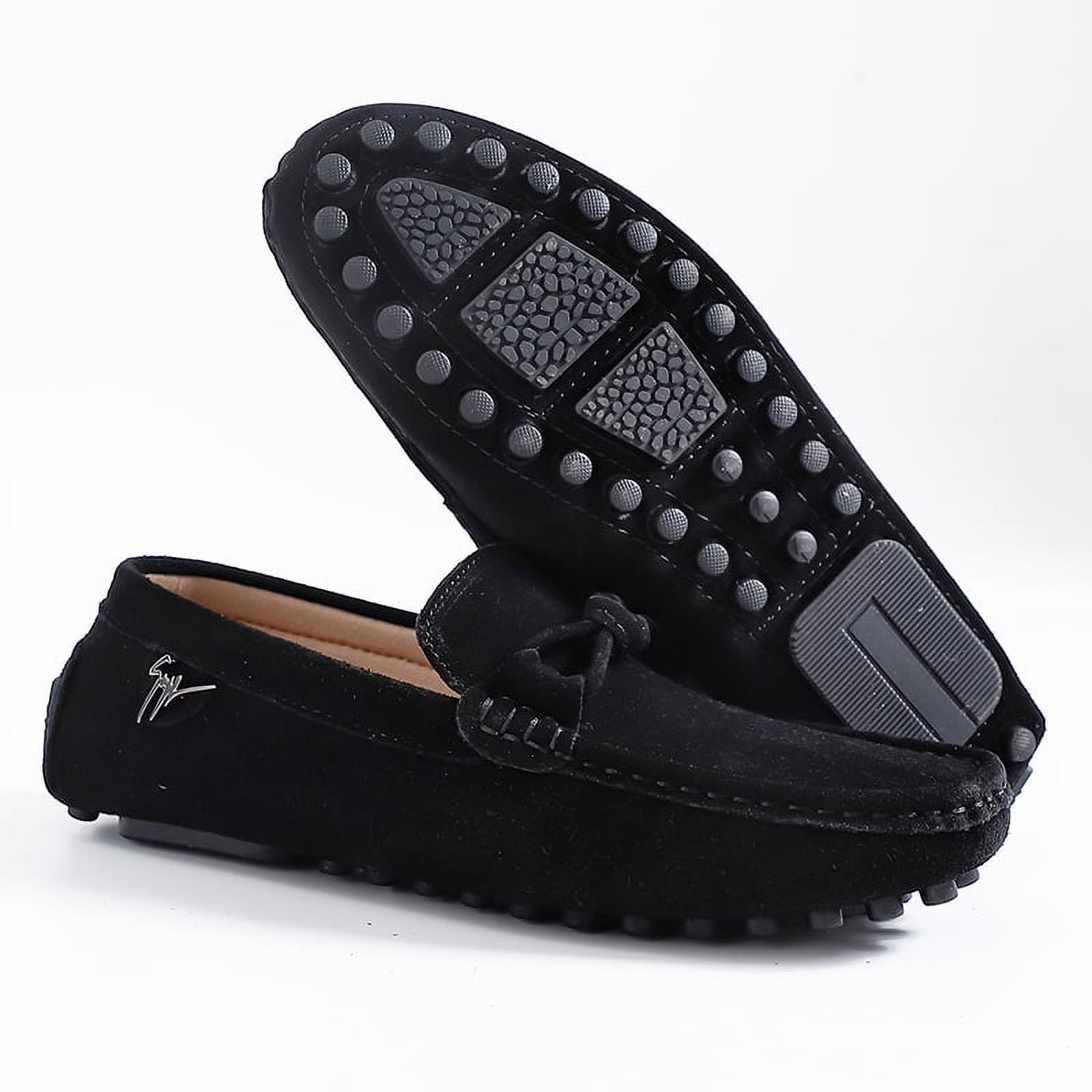 Big Size Men's Casual Loafers Slip On Leather Shoes Comfortable Lightweight Driving Shoes Male Moccasins Classic Penny Loafer Flats Boat Shoes Outdoor Walking Shoes