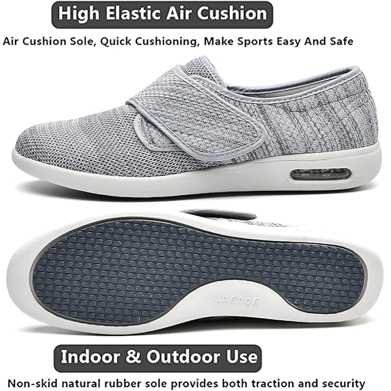 🌸🎉 Trendy Must-Have! Only a Few Left! ✨🥿💫Women's Nursing Home Wide Toe Orthopedic Adjustable Strap Neuropathic Shoes