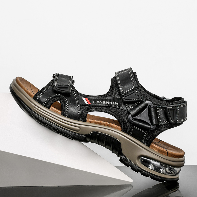 Men's Sandals Leather Spring Summer Open Toe Outdoor Sandals
