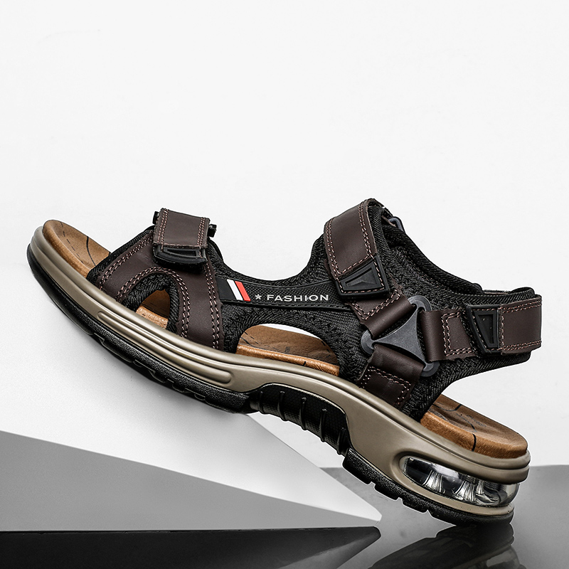 Men's Sandals Leather Spring Summer Open Toe Outdoor Sandals