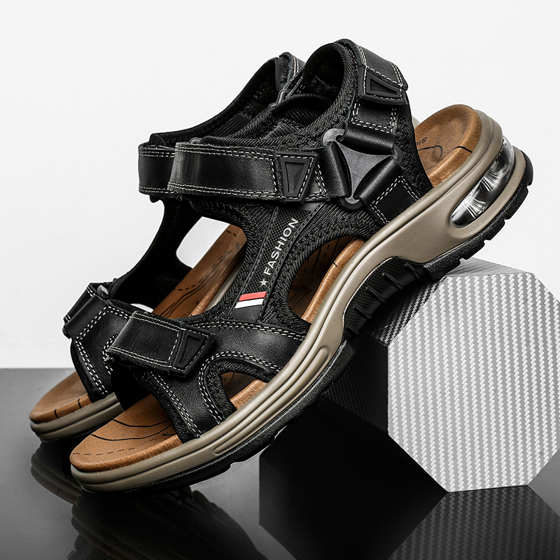 Men's Sandals Leather Spring Summer Open Toe Outdoor Sandals
