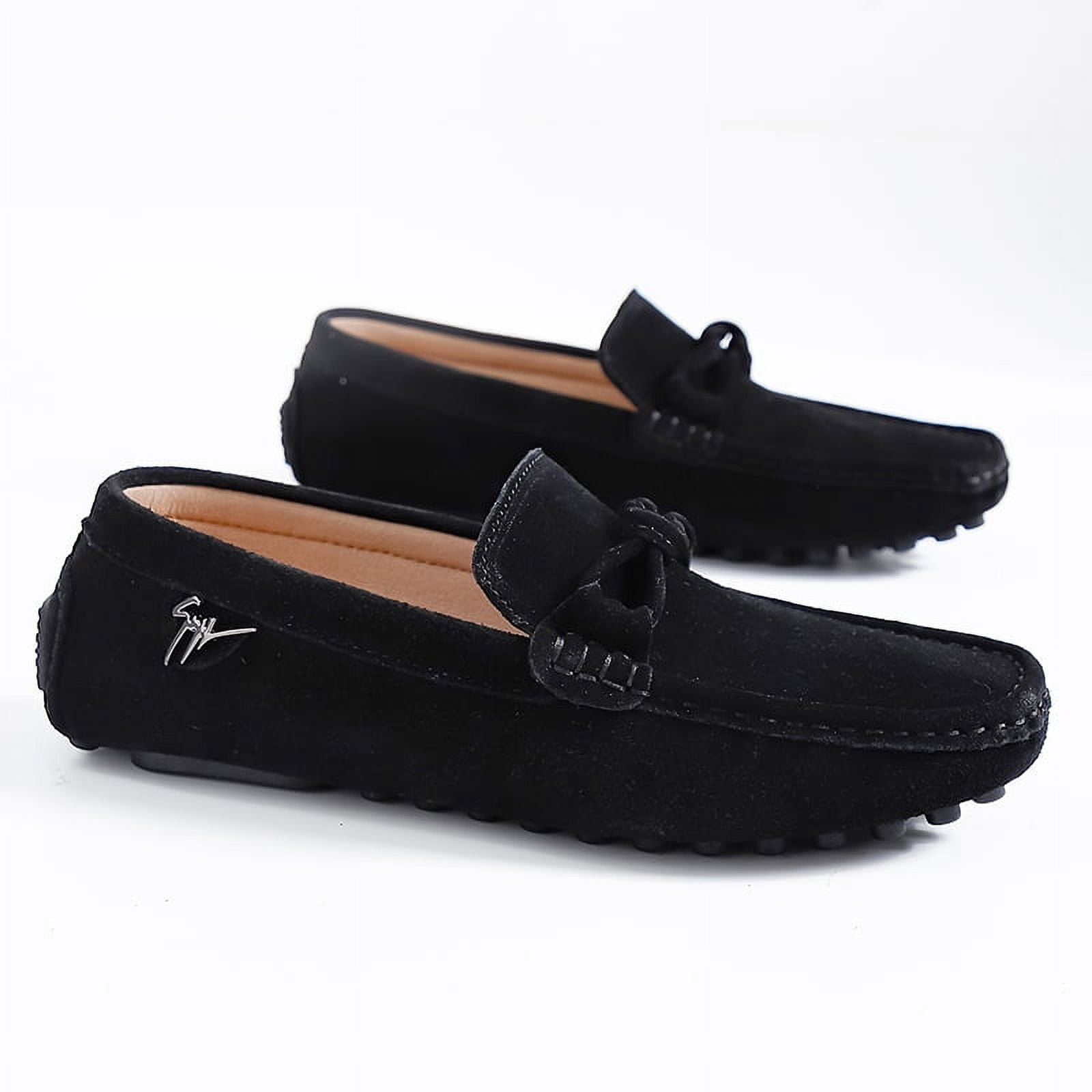 Big Size Men's Casual Loafers Slip On Leather Shoes Comfortable Lightweight Driving Shoes Male Moccasins Classic Penny Loafer Flats Boat Shoes Outdoor Walking Shoes