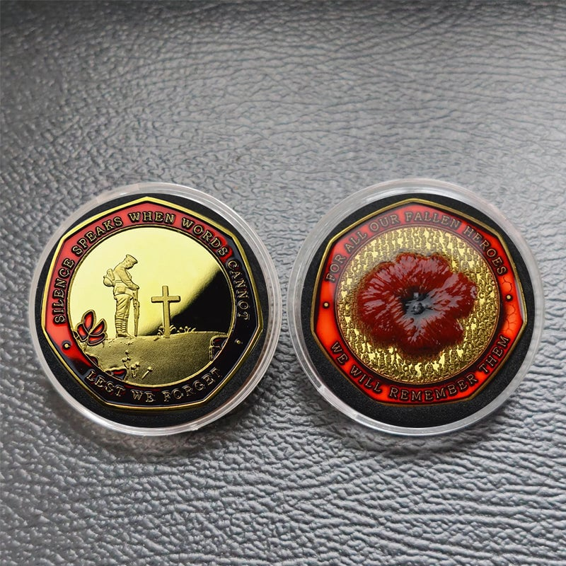 🔥Limited Edition - Red Poppy Heroes Commemorative Coins