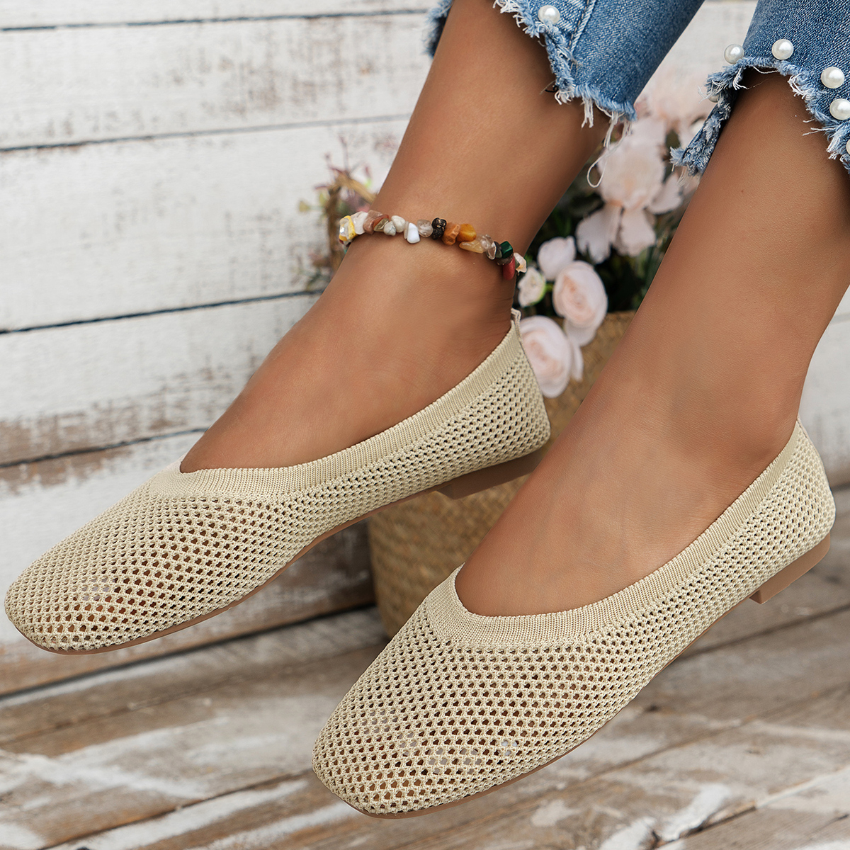 LOWEST PRICE EVER🌸Buy 2 ONLY $39.99🎉 Trendy Must-Have! Only a Few Left! ✨🥿💫Women's Ballet Comfortable Soft Breathable Non-Slip Orthopedic Slip-On Flat Shoes