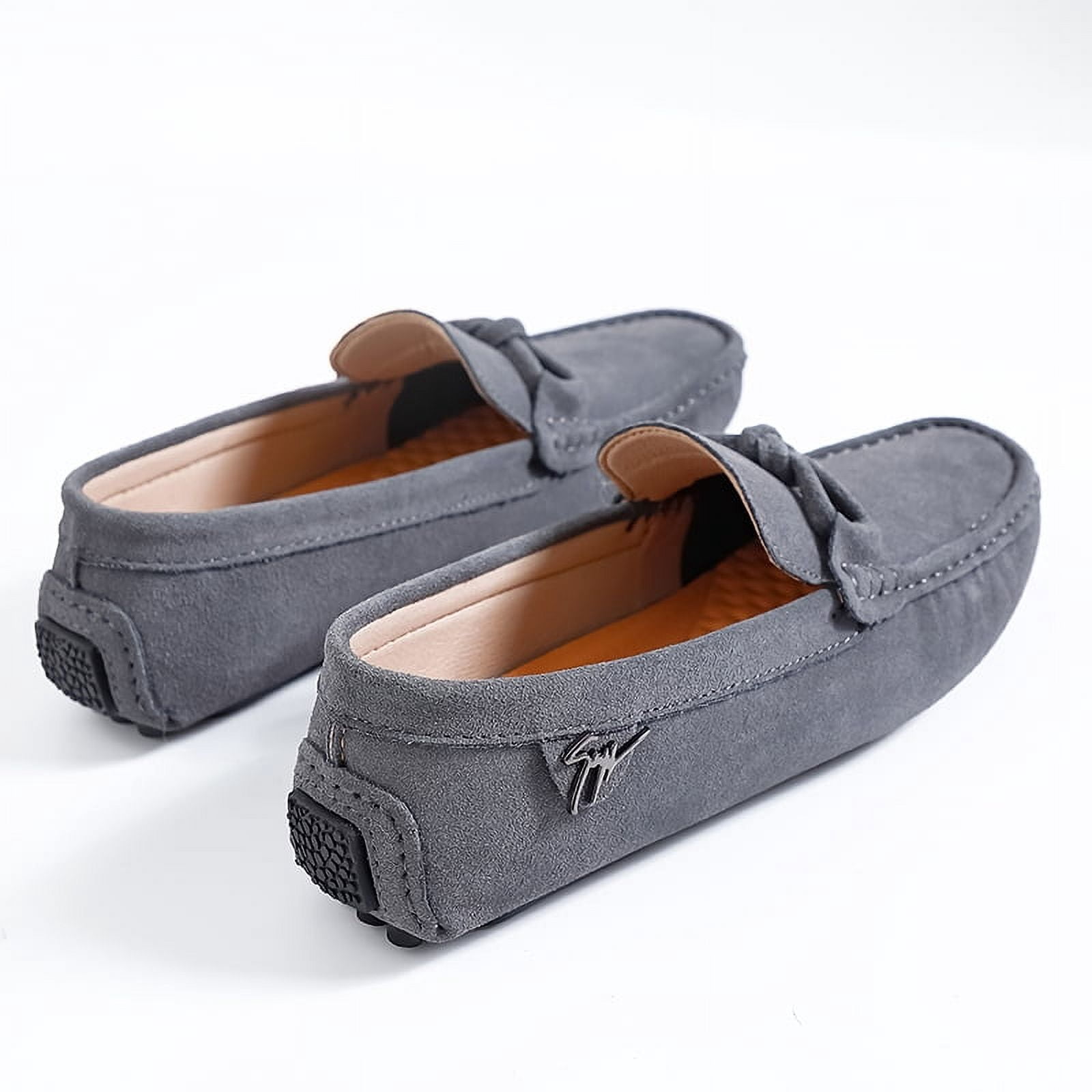 Big Size Men's Casual Loafers Slip On Leather Shoes Comfortable Lightweight Driving Shoes Male Moccasins Classic Penny Loafer Flats Boat Shoes Outdoor Walking Shoes
