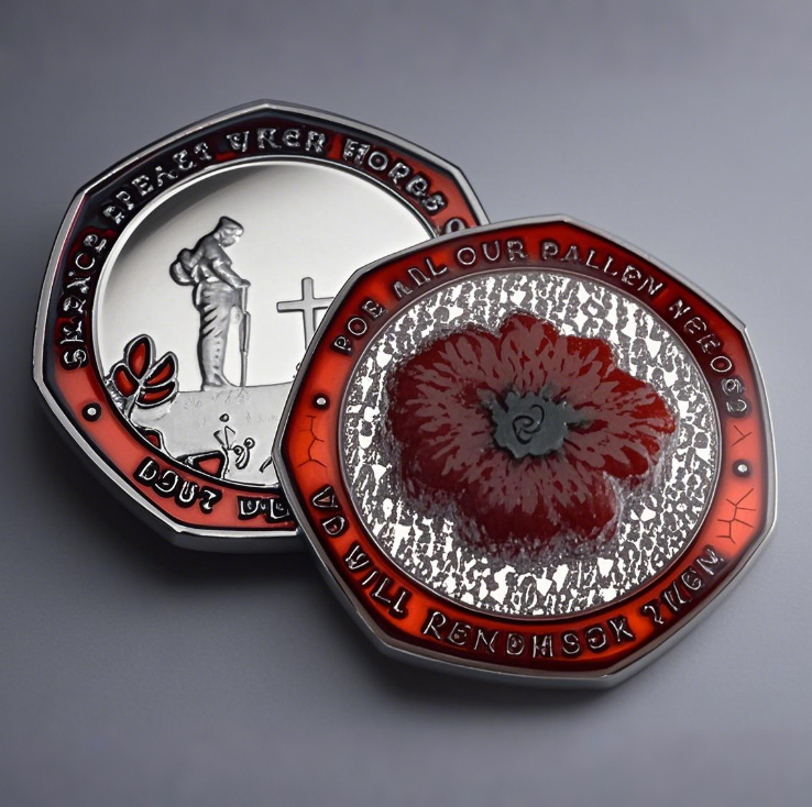 🔥Limited Edition - Red Poppy Heroes Commemorative Coins