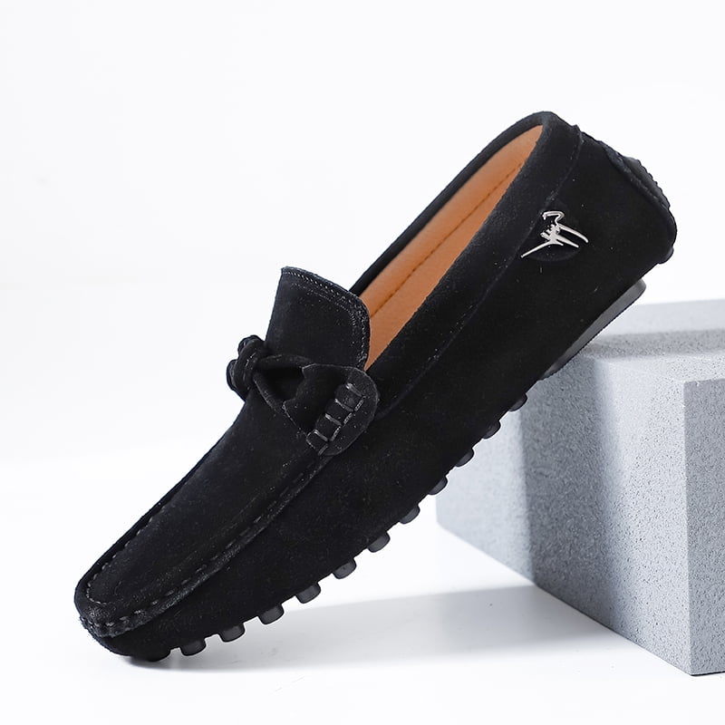 Big Size Men's Casual Loafers Slip On Leather Shoes Comfortable Lightweight Driving Shoes Male Moccasins Classic Penny Loafer Flats Boat Shoes Outdoor Walking Shoes