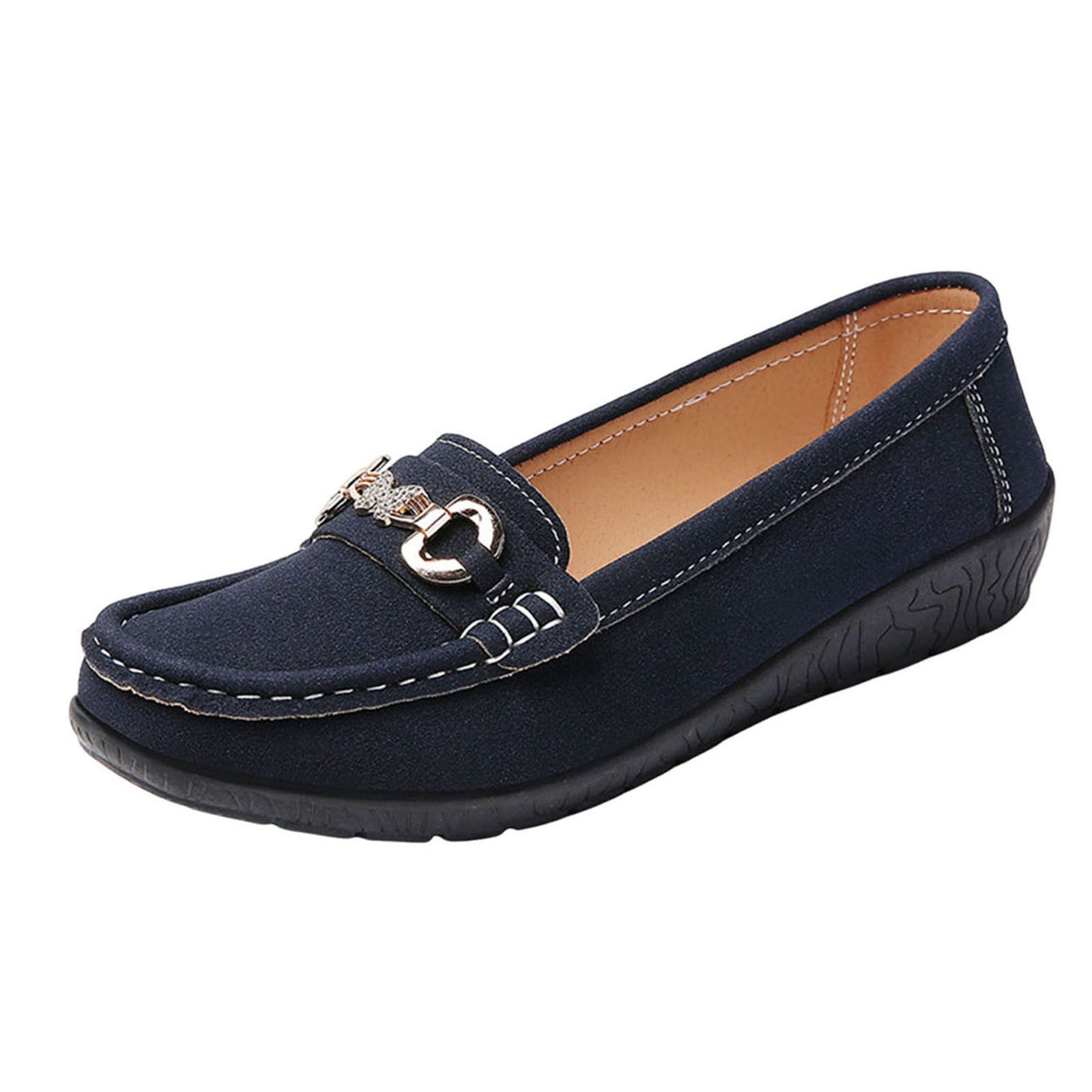 Wine Flocked Slip On Loafers For Women With Non Slip Bottom Lightweight And Comfortable Ideal For Daily Use And Light Activities
