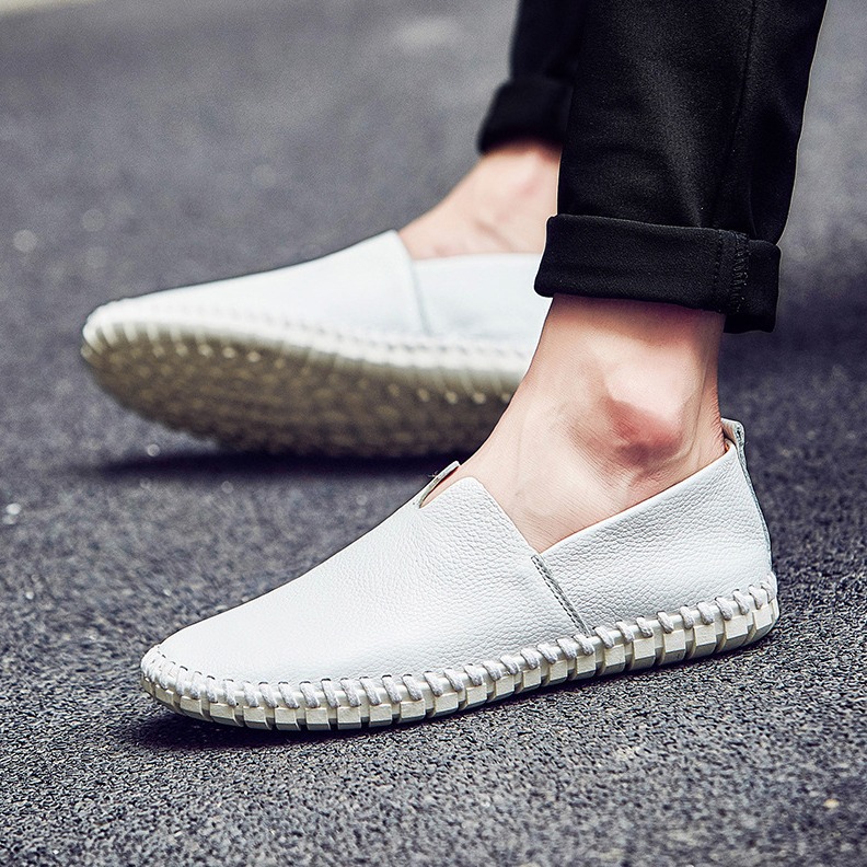 2025 Large Size Foreign Trade Outdoor Travel Xiyin Aliexpress Independent Station Pinduoduo Casual Handmade Bean Shoes