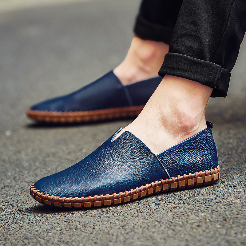 2025 Large Size Foreign Trade Outdoor Travel Xiyin Aliexpress Independent Station Pinduoduo Casual Handmade Bean Shoes