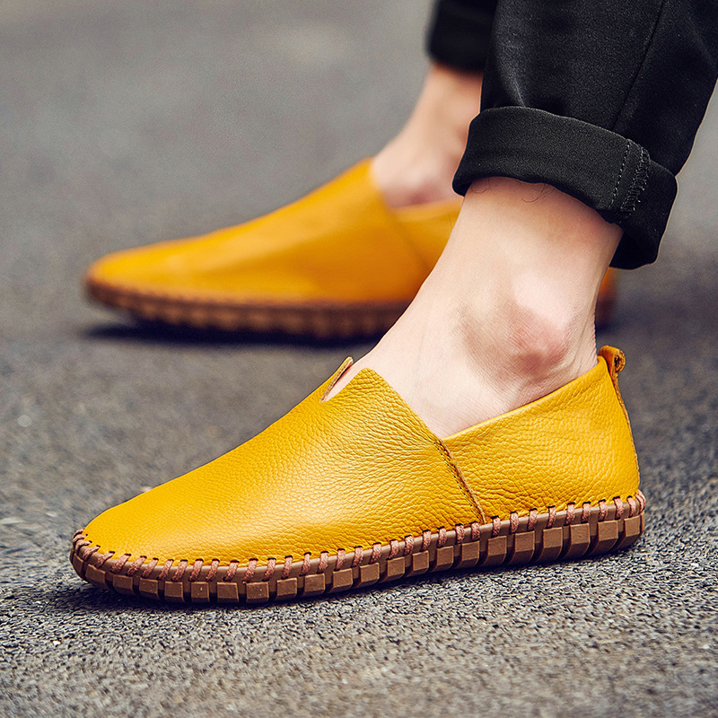 2025 Large Size Foreign Trade Outdoor Travel Xiyin Aliexpress Independent Station Pinduoduo Casual Handmade Bean Shoes