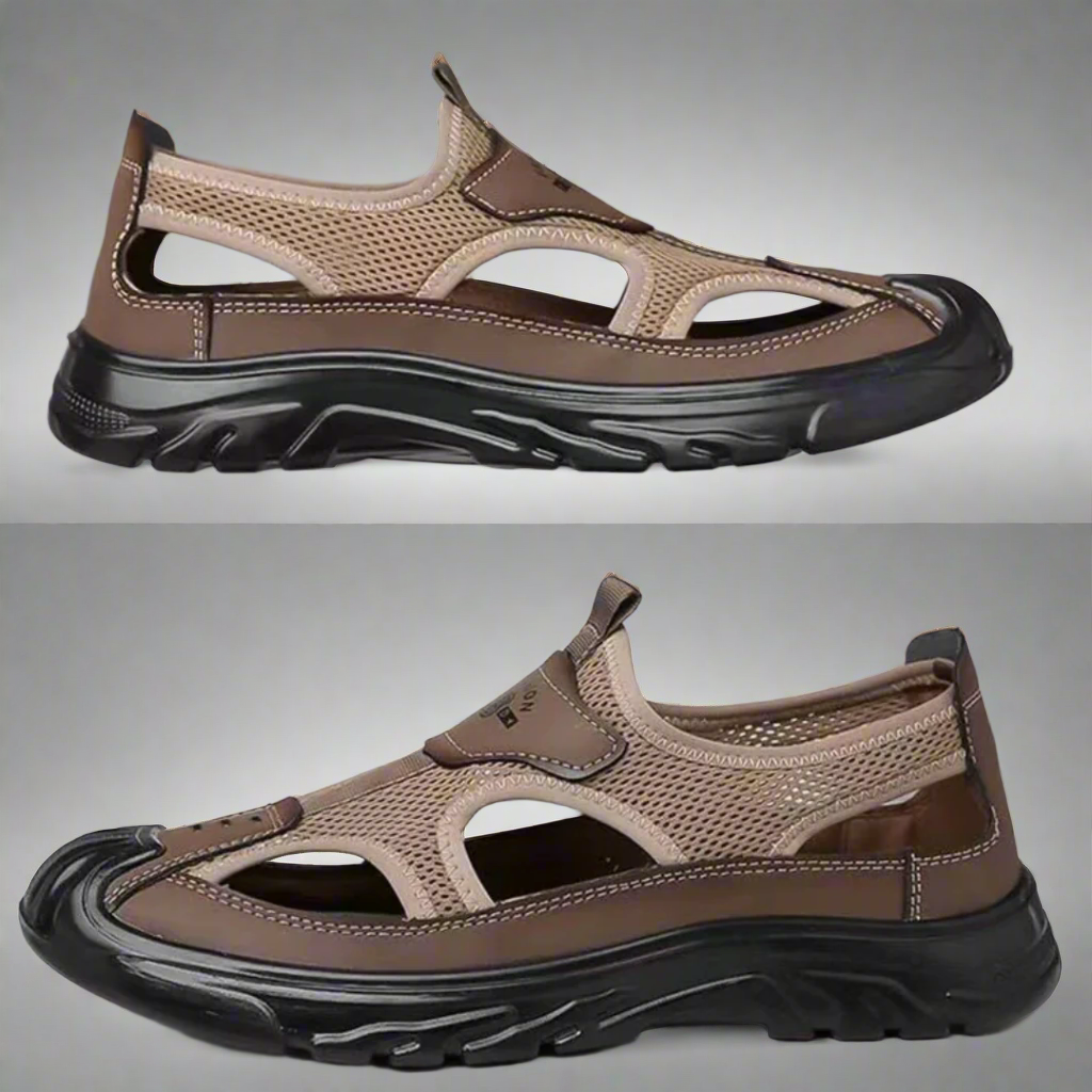 SooFeet Men Orthopedic Sandals Arch Support Breathable Lightweight Summer