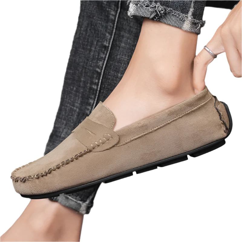 Men's Leather Suede Slip-ons | Casual Loafers | Moccasins