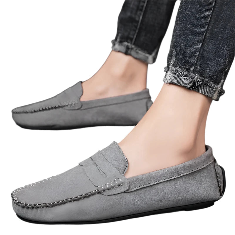 Men's Leather Suede Slip-ons | Casual Loafers | Moccasins