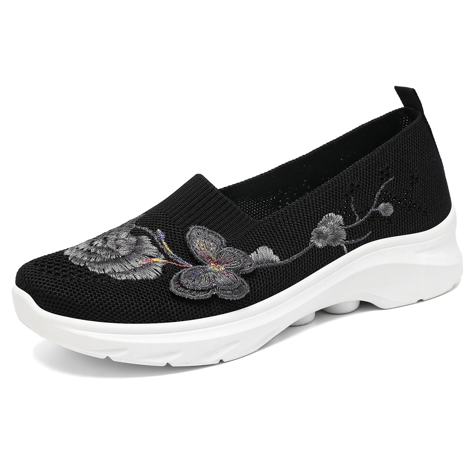 Women's Butterfly Embroidered Loafers