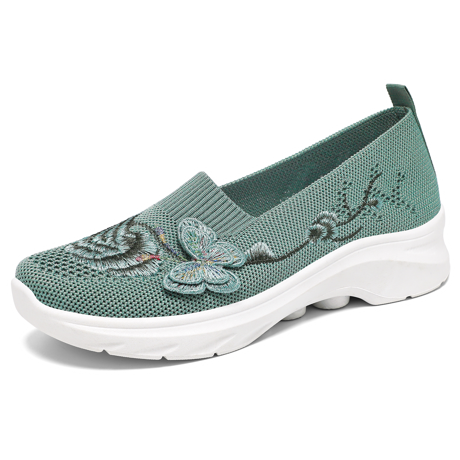 Women's Butterfly Embroidered Loafers