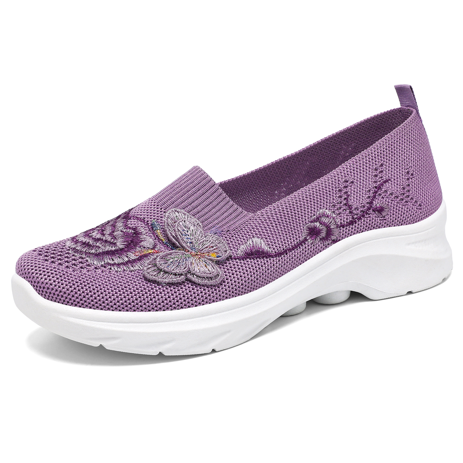 Women's Butterfly Embroidered Loafers