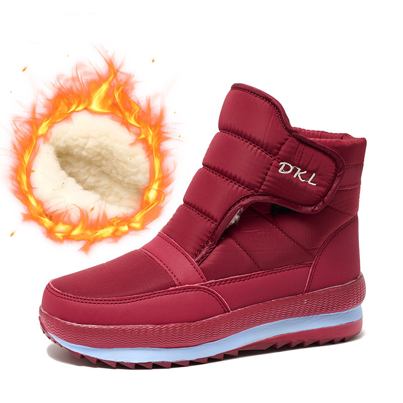 Women's Casual Velcro Winter Warm Ankle Snow Boots