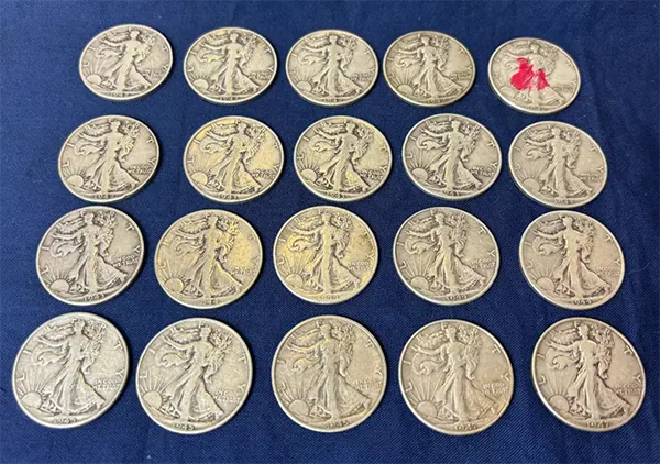 🔥Last 10 sets!!!💰[Complete Set]1916-1947 Walking Liberty Half Dollar Set - 20PCS