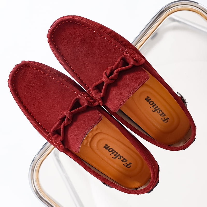 Big Size Men's Casual Loafers Slip On Leather Shoes Comfortable Lightweight Driving Shoes Male Moccasins Classic Penny Loafer Flats Boat Shoes Outdoor Walking Shoes