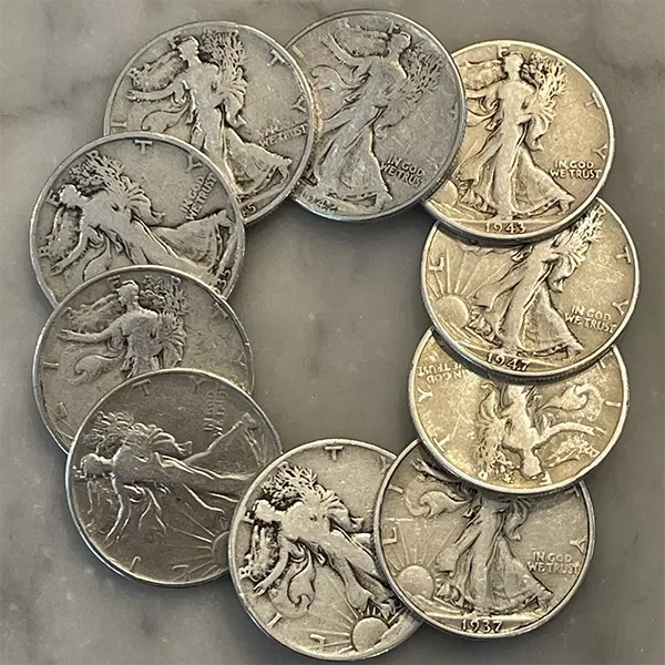 🔥Last 10 sets!!!💰[Complete Set]1916-1947 Walking Liberty Half Dollar Set - 20PCS