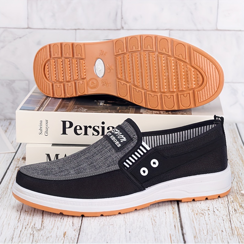 slip canvas shoes men s casual low top lightweight details 7
