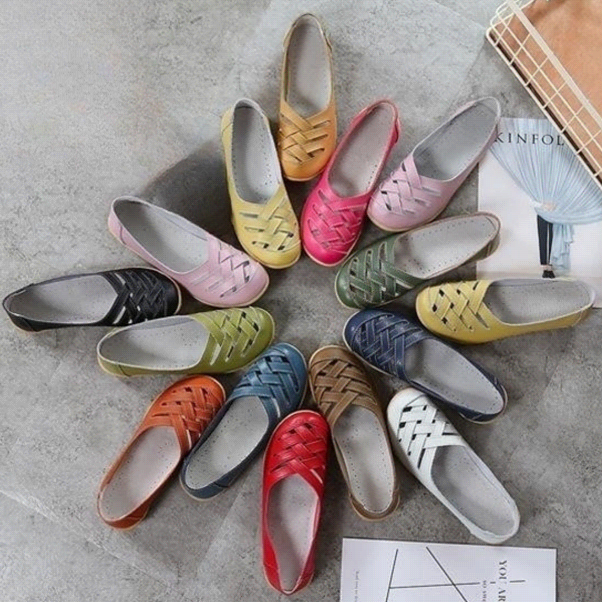 NEW - Women's Breathable Leather Loafers