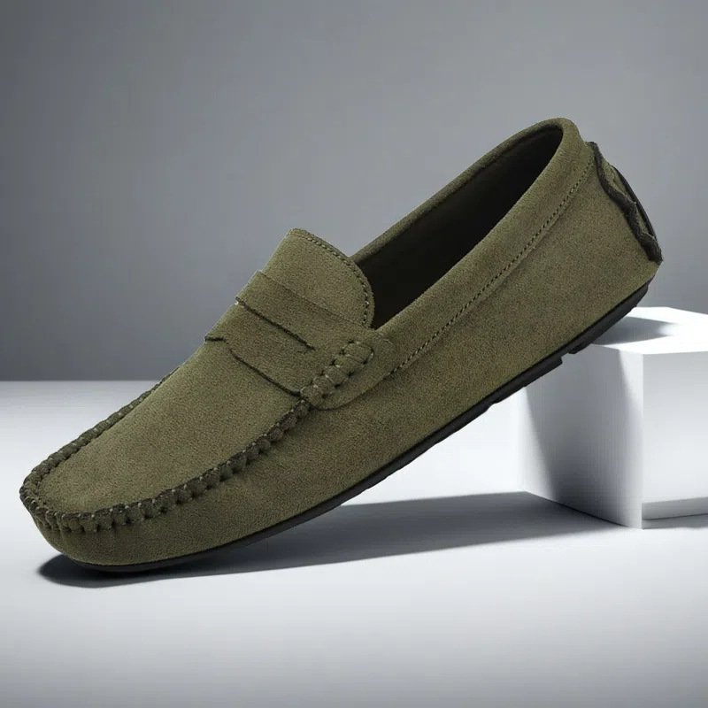 Men's Leather Suede Slip-ons | Casual Loafers | Moccasins