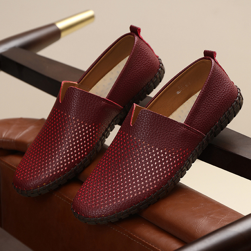 2025 Large Size Foreign Trade Outdoor Travel Xiyin Aliexpress Independent Station Pinduoduo Casual Handmade Bean Shoes