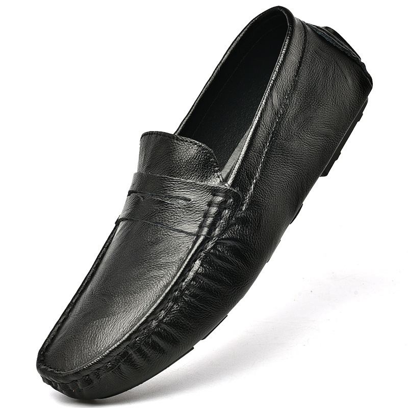 LEADER SHOW Men's Casual Loafers Moccasin Slip on Flats Boat Casual Dress Driving Shoes