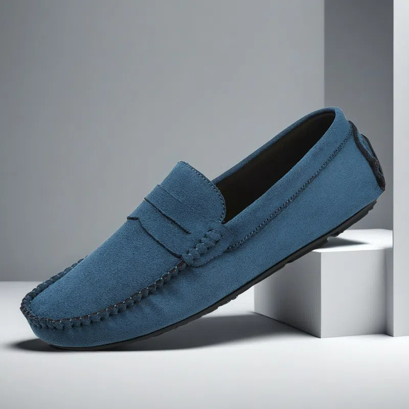 Men's Leather Suede Slip-ons | Casual Loafers | Moccasins