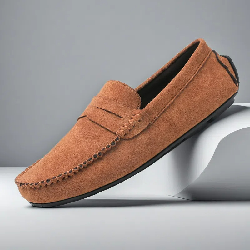 Men's Leather Suede Slip-ons | Casual Loafers | Moccasins