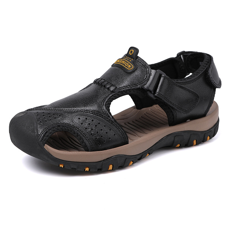 🔥Last Day 50% OFF🔥Men's Leather Orthopedic Sandals | Non-Slip Soft Sole Summer Walking Comfort