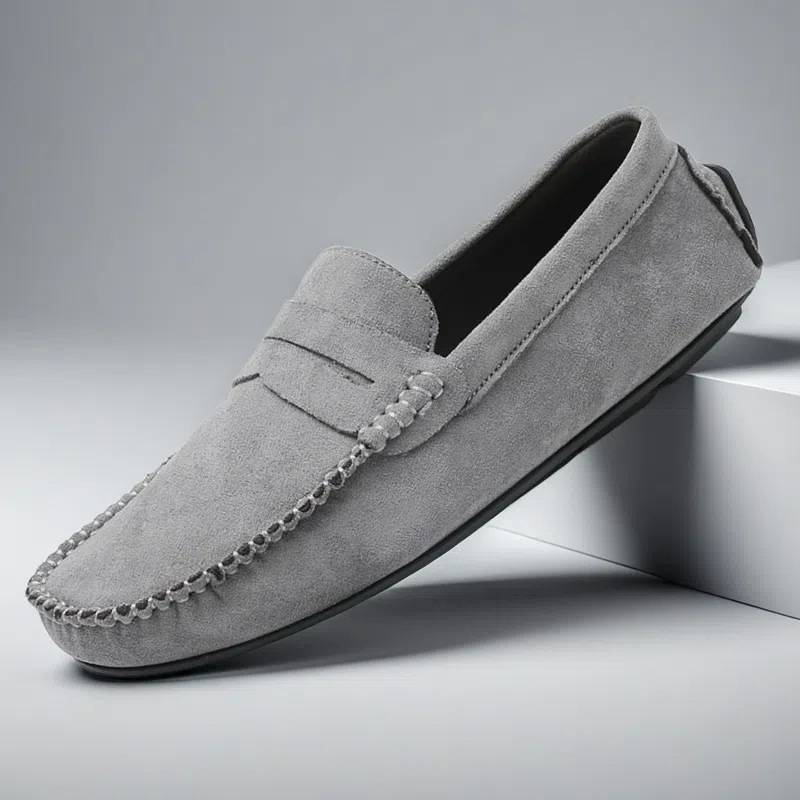 Men's Leather Suede Slip-ons | Casual Loafers | Moccasins