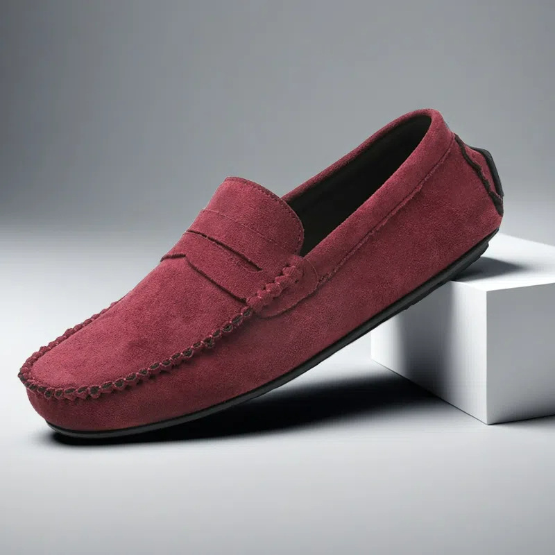 Men's Leather Suede Slip-ons | Casual Loafers | Moccasins