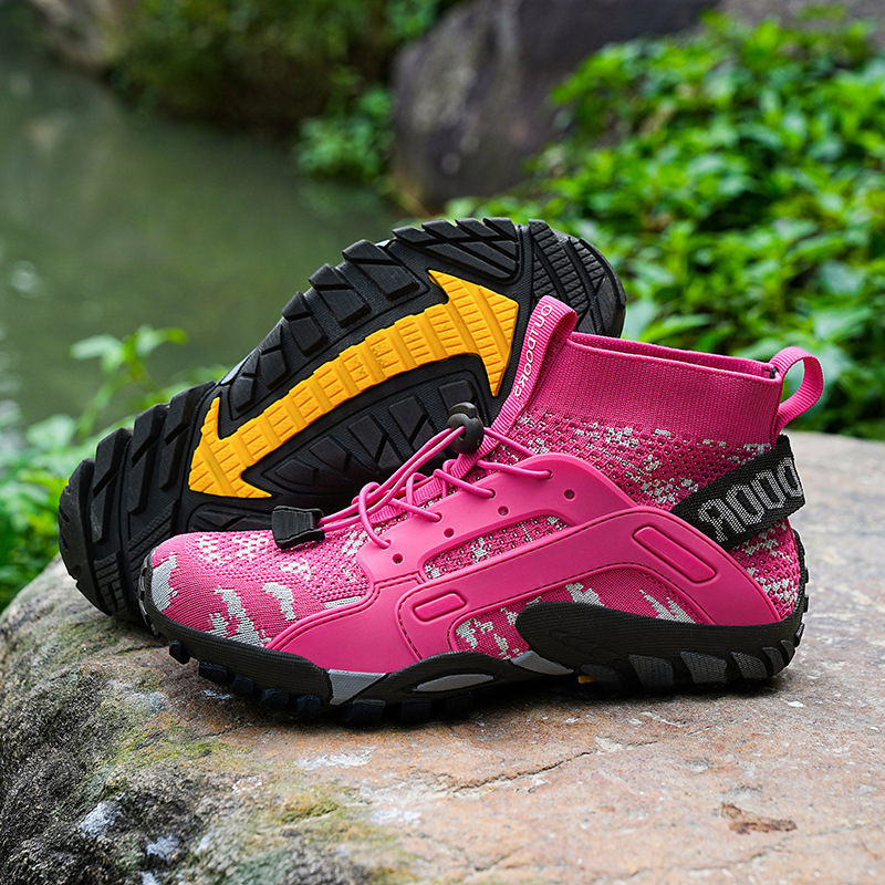 HYKES Trek – Natural Movement Non-slip, Barefoot Hiking Boots (Unisex)