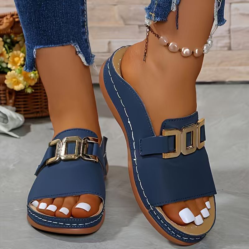 🔥Last Day 50% OFF🔥Skylar Buckle Flat Sandals