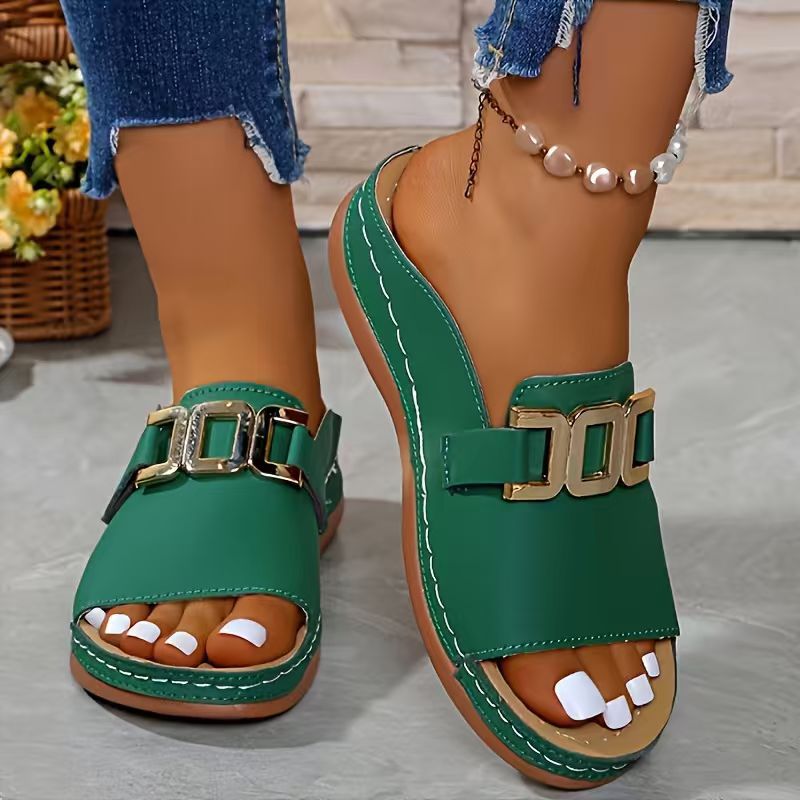 🔥Last Day 50% OFF🔥Skylar Buckle Flat Sandals