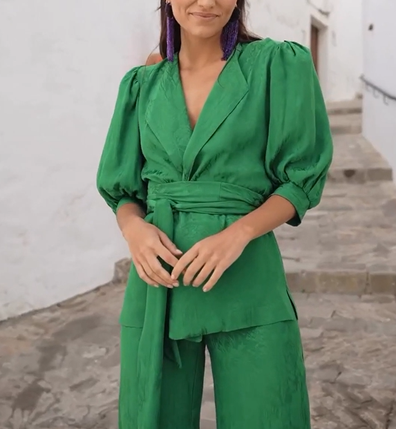 Jacquard verde